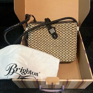Brighton Roxanne Straw Crossbody Bag